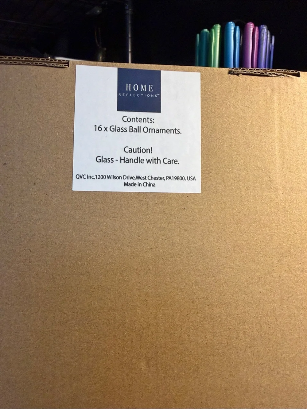 Home Reflections Glass Ball Ornament Set - 16CT - NEW